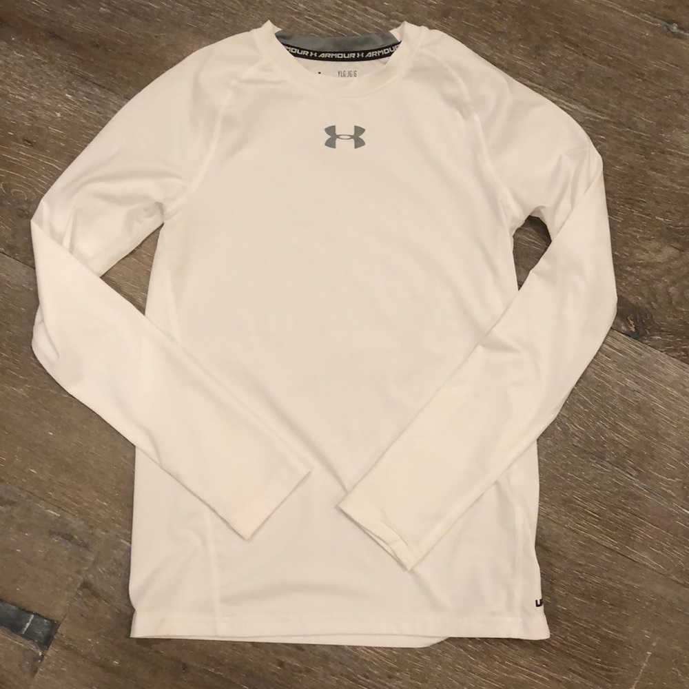 Boys Under Armour Fitted HeatGear L/S Shirt